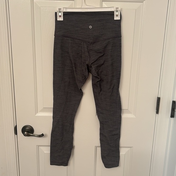 Lululemon Align Pant II 25" in Mini Heathered Herringbone Heathered Black White - Picture 4 of 7